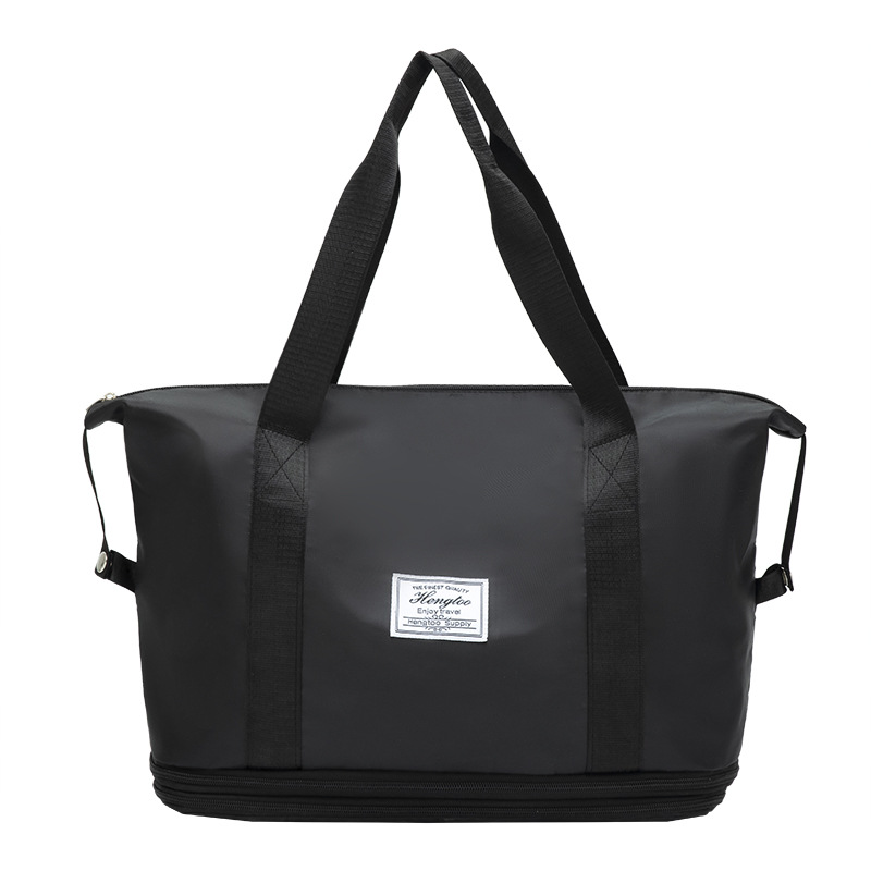 Double Expansion Large Capacity Student Travel Bag Maternity Mommy Bag Portable Folding Dry And Wet Separation Travel Bag Female Specification drawing