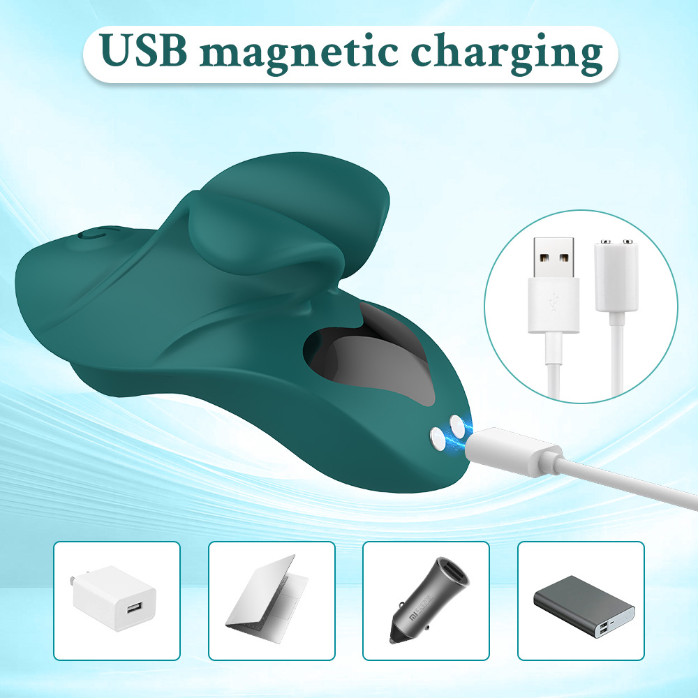 New silicone 9-frequency vibrating finger vibrator masturbation device for adults Application Scenario