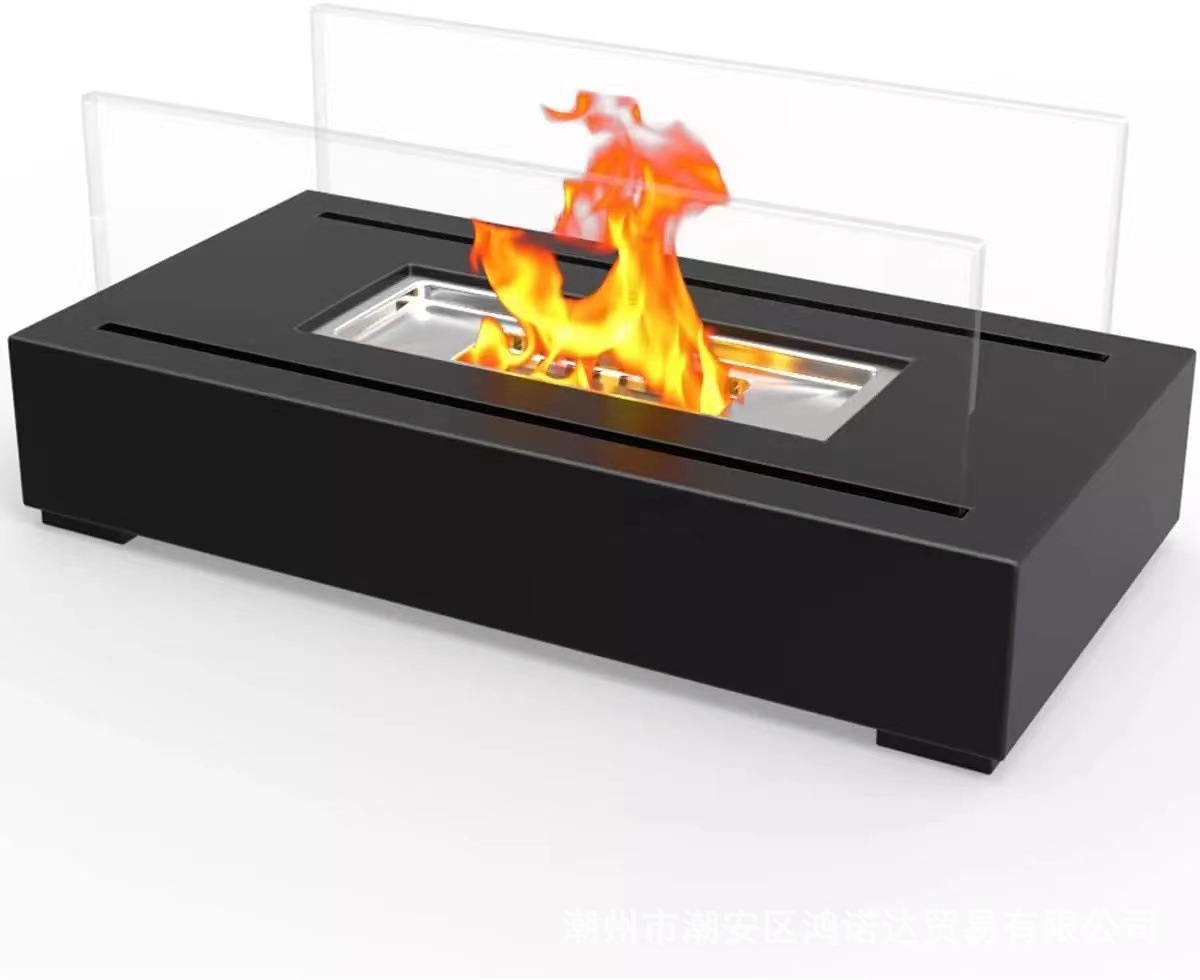 Tabletop firepit metal indoor&outdoor alcohol firepce Specification drawing