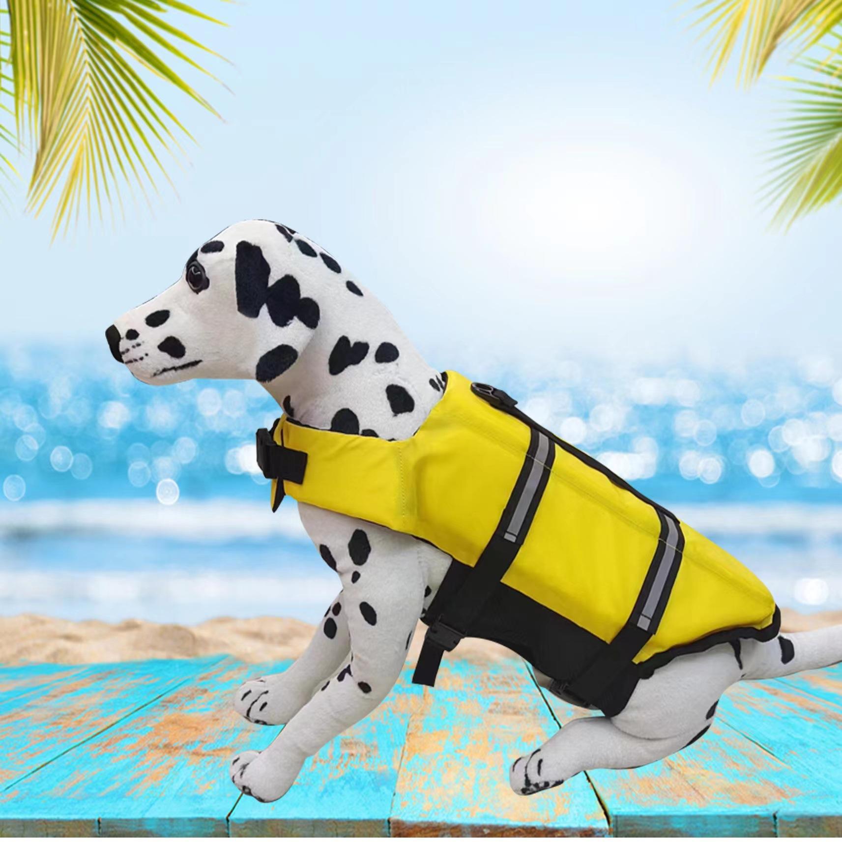 Amazon Hot Pet Swimsuit Dog Life Jacket Water Buoyancy Clothing Cross-Border Wholesale details Picture