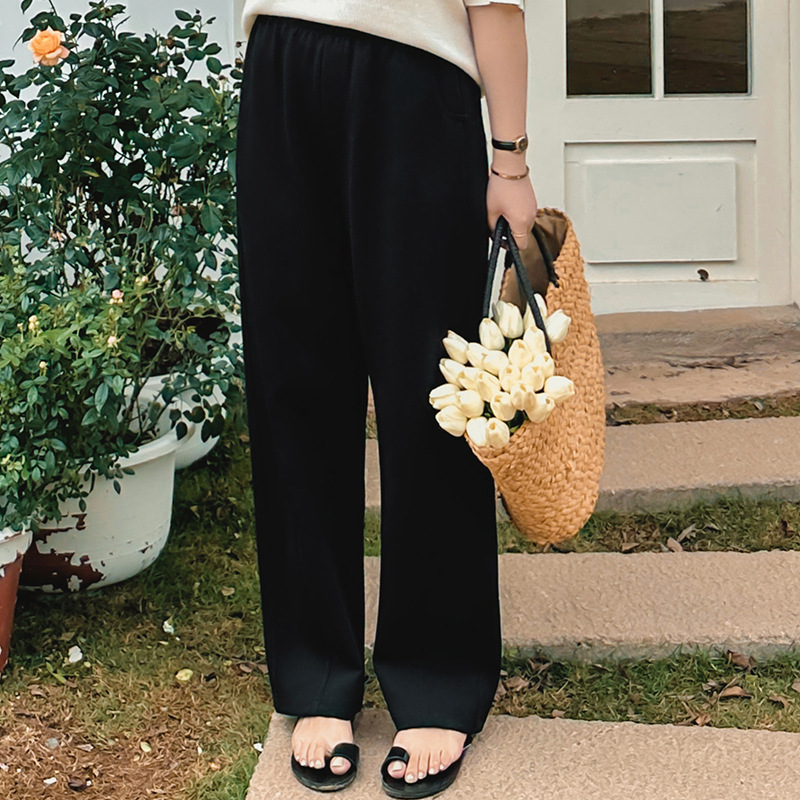 大码女装显瘦直筒香蕉阔腿裤女2024秋款胖mm高腰休闲宽松裤NK1006