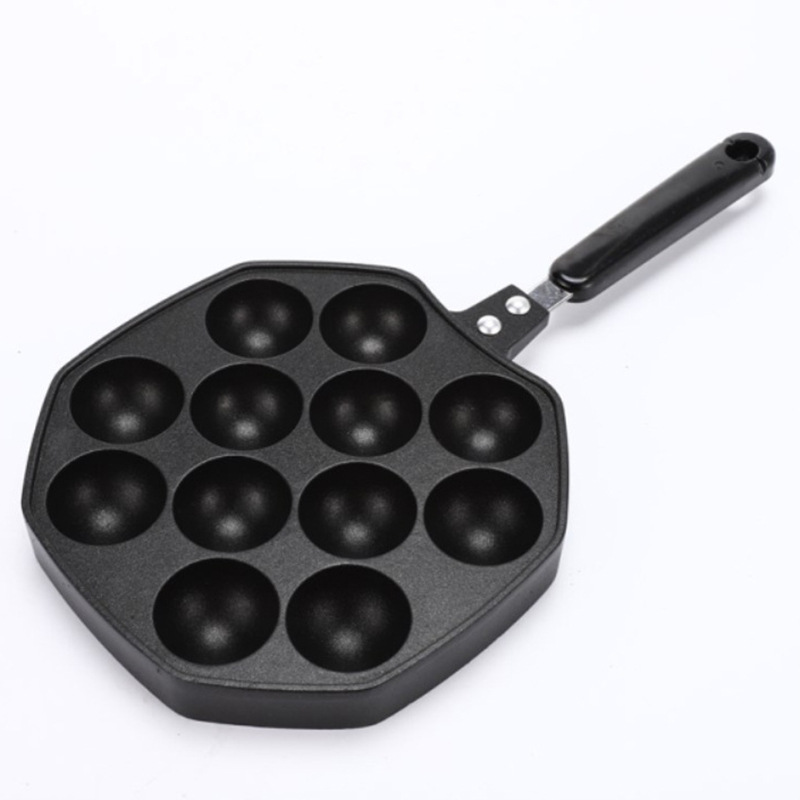 Wholesale die-cast aluminum takoyaki baking trays from the manufacturer, non-stick Japanese takoyaki grilling pans for home use Item Picture
