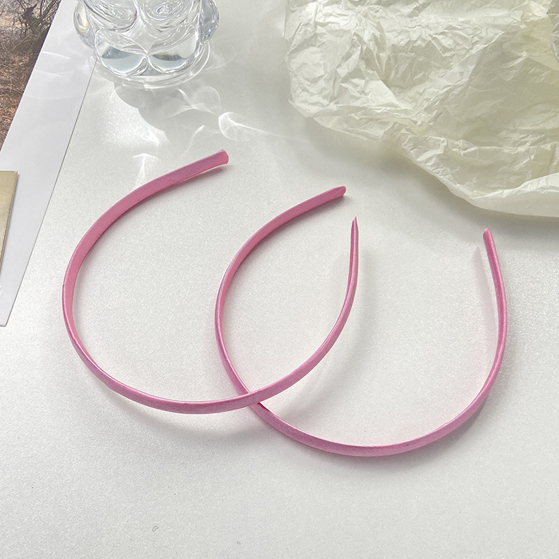 无齿平板发箍/多色包布头箍/塑料套色丁布细节图