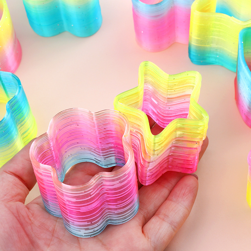 24 A Box Of Small Special-Shaped Rainbow Circle Student Toys Small Gifts Wholesale Push Small Toys Wholesale Yiwu Specification drawing