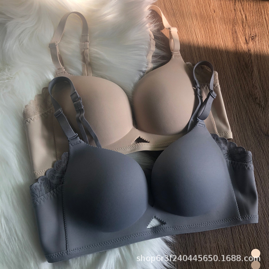 Original high-quality 5303 Japanese kapok cotton small chest gathering thin bra cover for women, seamless and beautiful back