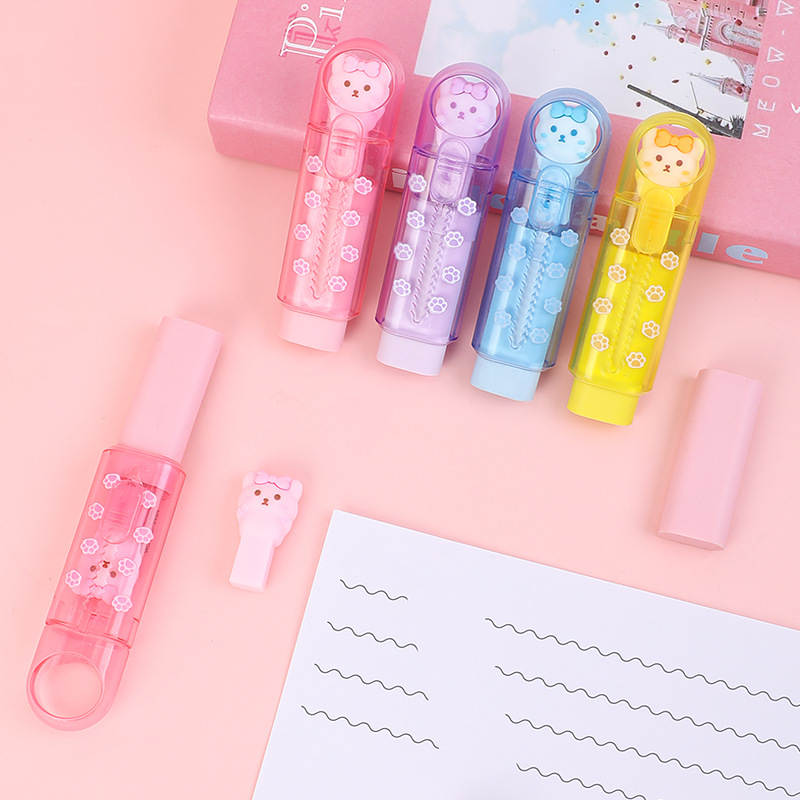 Weibo Stationery Children's creative Cartoon sliding and pulling eraser, clean, compact and portable, high appearance level eraser for students Specification image