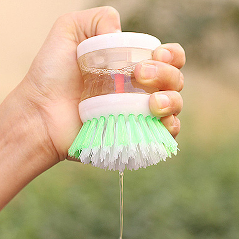 Automatic Liquid Washing Pot Brush Non-Oil Cleaning Brush Household Multi-Function Washing Pot Brush Rs-300135 Application Scenario