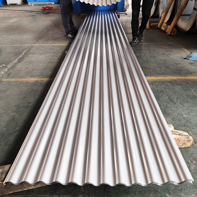 Color steel tile YX18-76-836 wall panel, small wave silver Q235 material color steel profiled sheet corrugated sheet Application Scenario