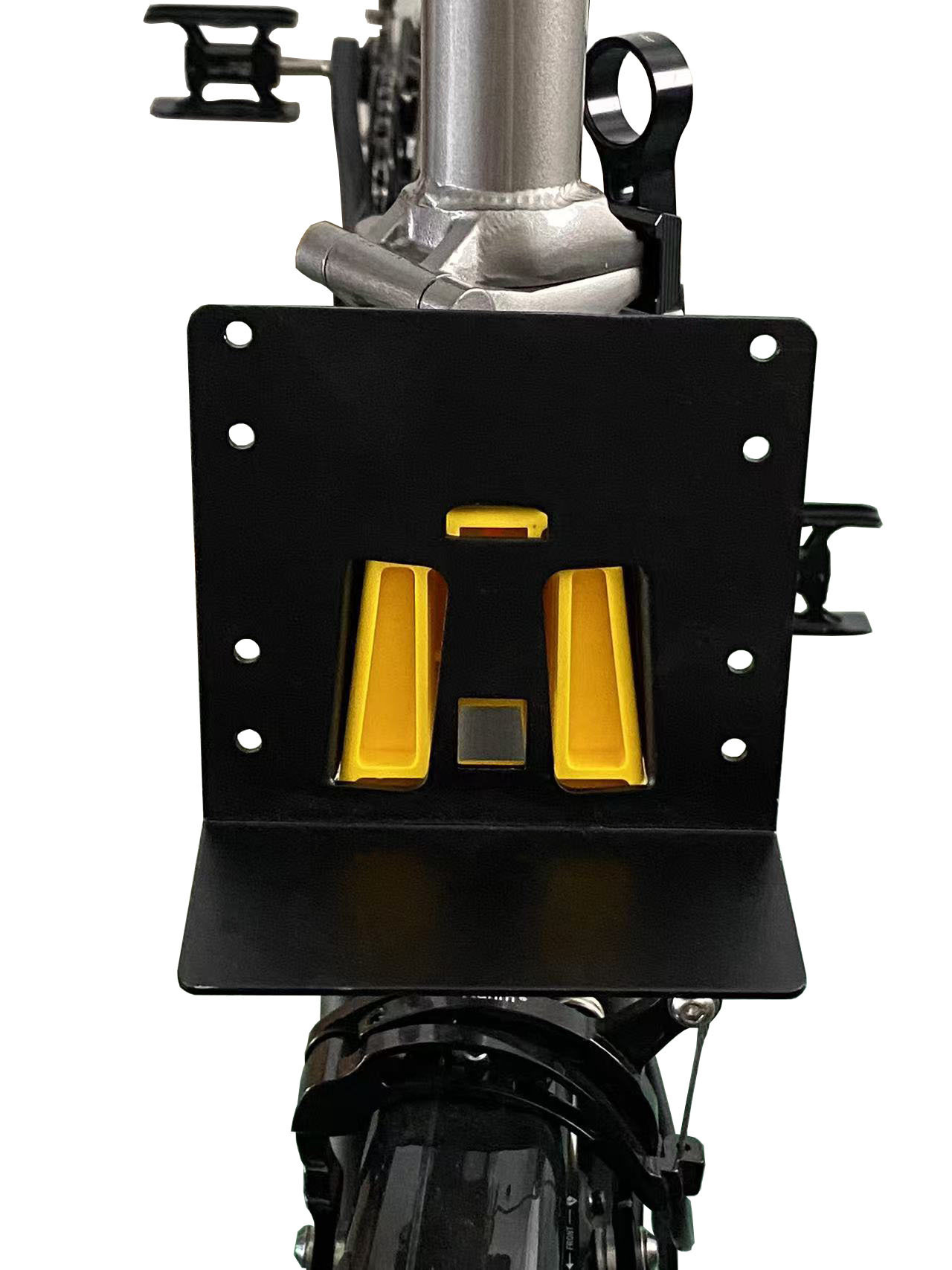 The front buckle fixing plate of the small-step bike front bag support adapter is suitable for the front bag accessory of the small cloth folding bike pic 5