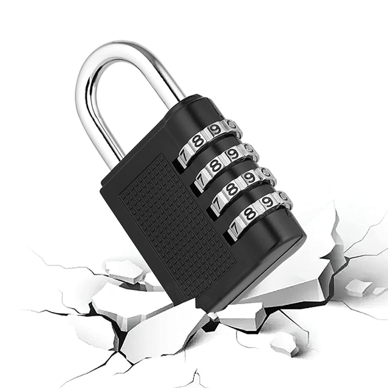 Jiajiang padlock key password padlock Cabinet Luggage opening padlock 4-digit password anti-theft lock Gym small lock Item Picture