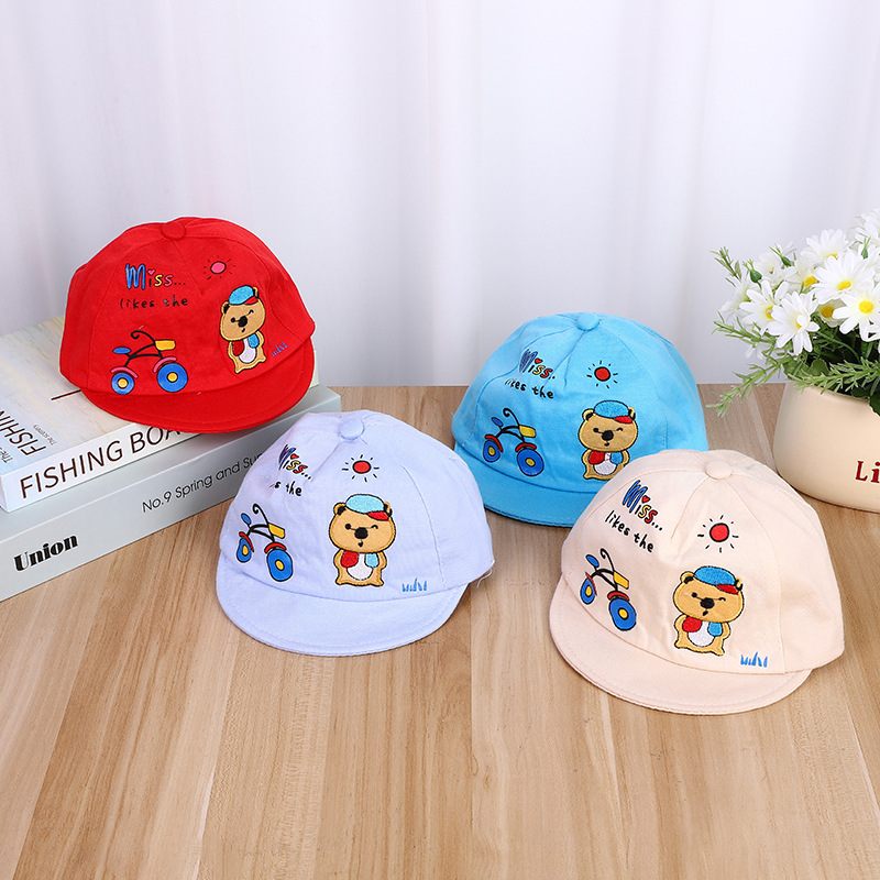 Cartoon Embroidered Baby Hat