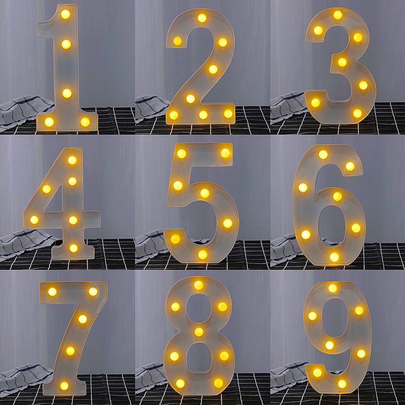 Letter lights, Instagram photo led decorative lights, venue atmosphere, festival gifts, ornaments, creative digital table lamps Application Scenario