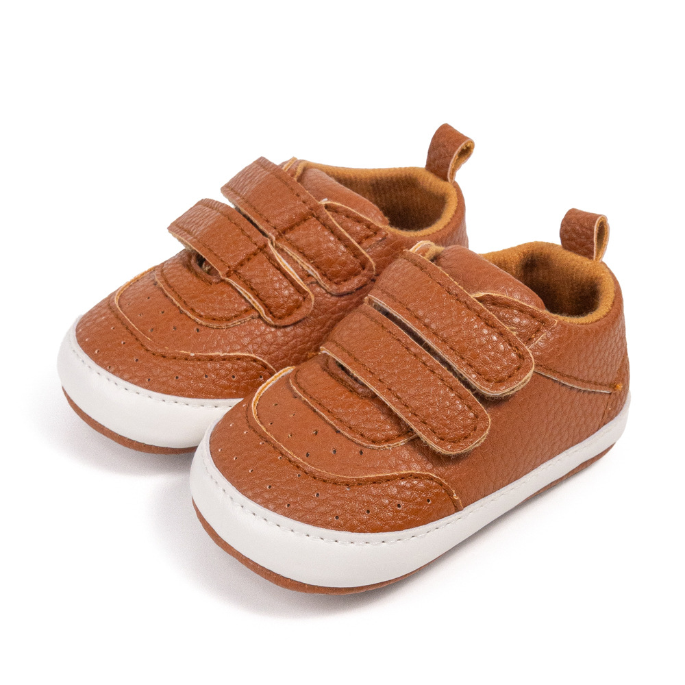 亚马逊春秋新款男宝宝休闲鞋PU软底运动鞋舒适学步鞋baby shoes