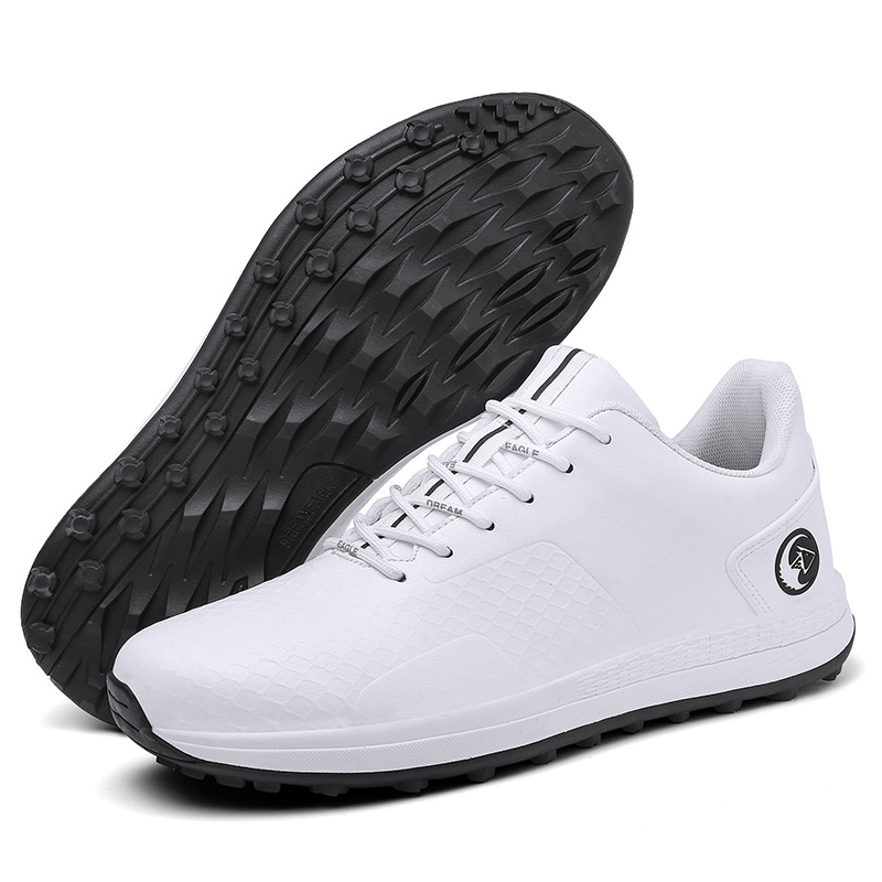 外贸新款高尔夫球鞋防滑耐磨舒适户外运动鞋大码男士透气休闲鞋