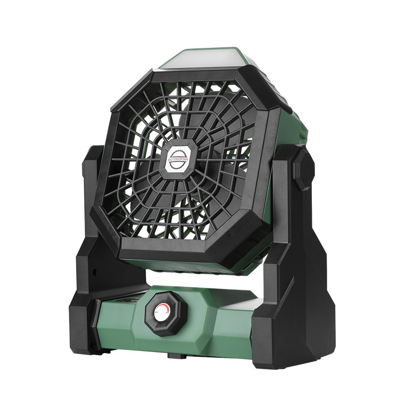 New outdoor fan lamp, charging electric fan, silent camping fan Item Picture