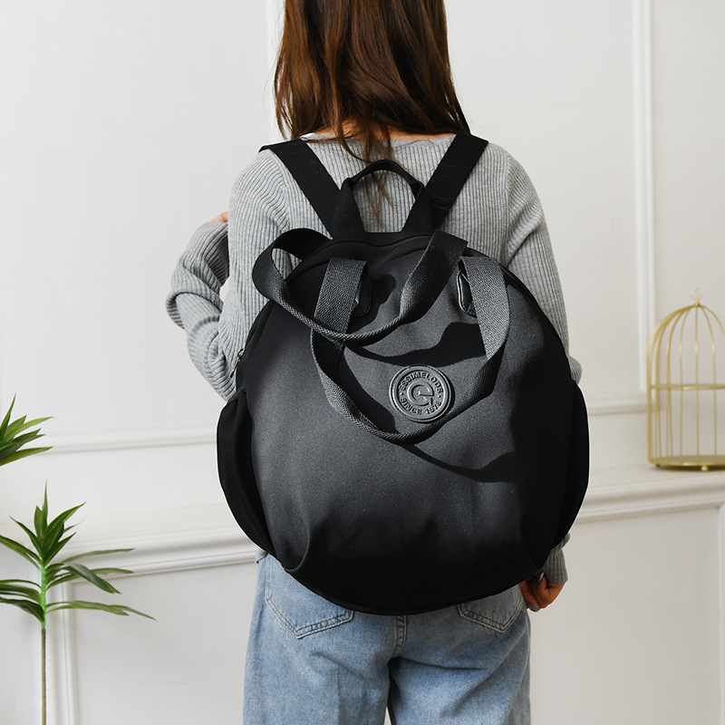2024 New dual-shoulder backpack for students, suitable for both boys and girls in junior and senior high schools, single-shoulder multi-functional fabric bag, hand-held Item Picture