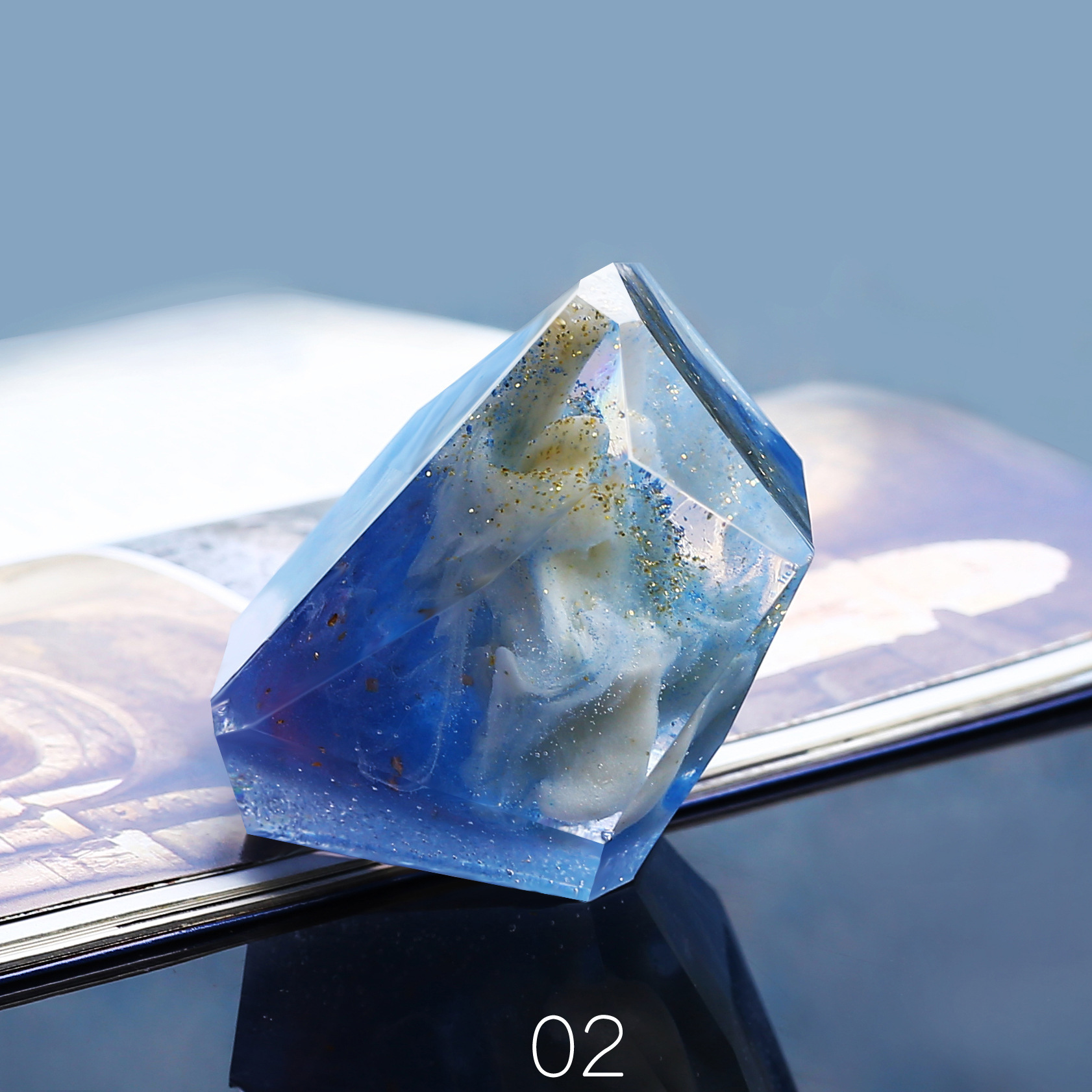 Wholesale BB4C handmade Diy cut silicone mold mineral scented candles Crystal resin decorative items Specification image