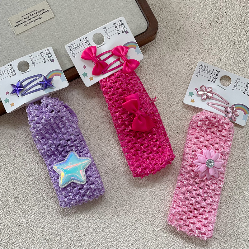 New cross-border children's and babies from Europe and America, sweet and cute bow, sweet hair band, sweat-absorbing headscarf details Picture