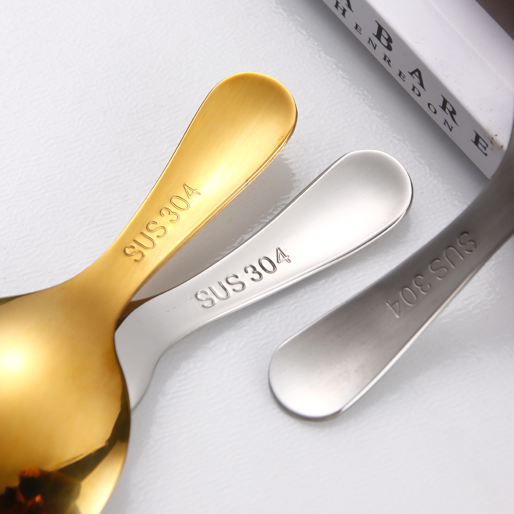 304 stainless steel spoons and forks, short spines, baby spoons and forks, soup feeding spoons, stainless steel tableware for children in maternity and infant stores Application Scenario
