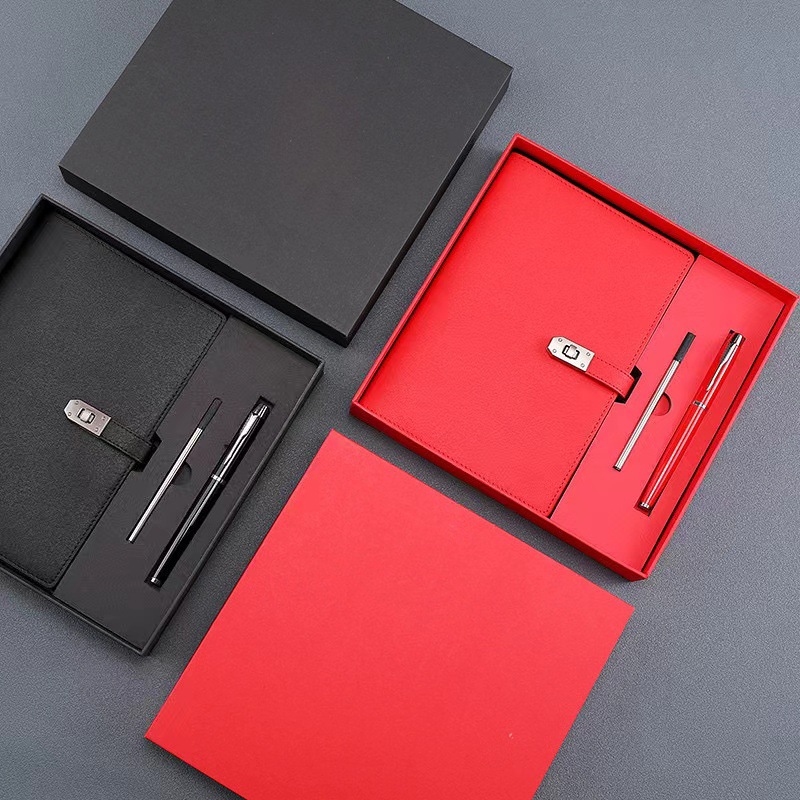 A5 Business Notepad Notebook Creative Lock Diary Gift Box Meeting Gift Business Gift details Picture