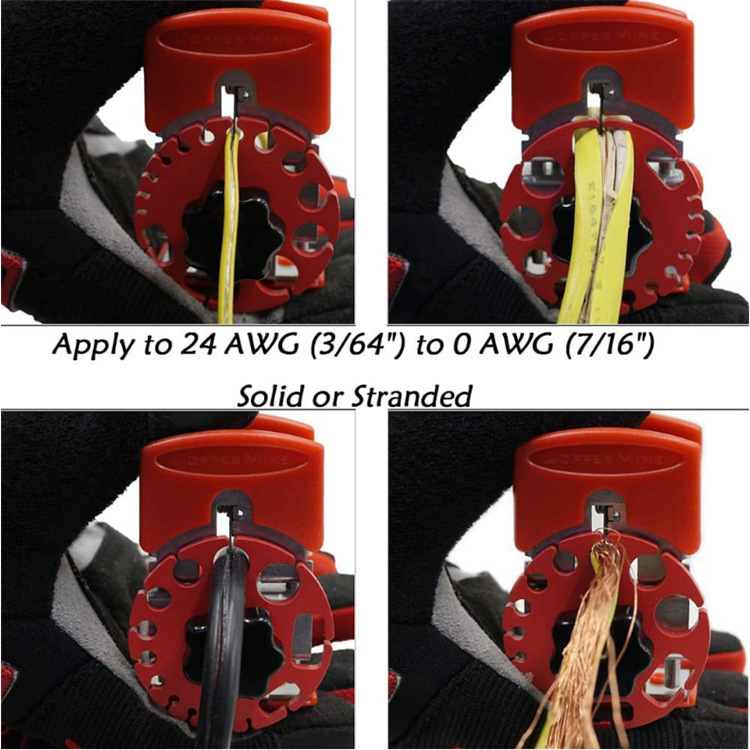 مفرقعة عبر الحدود من طراز Handheld Quick Stripper المزودة بأجهزة تقطيع الأسلاك السريعة details Picture