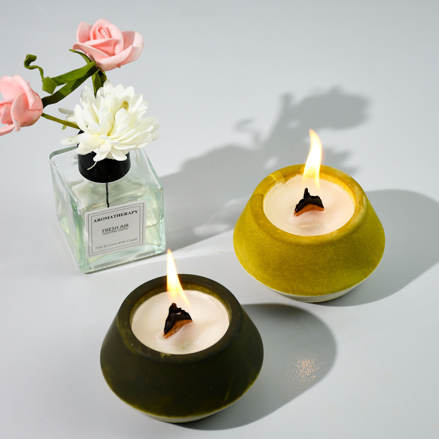 diy round tea lamp, candle cup, silicone mold for scented candles, cross-border exclusive supply Specification image