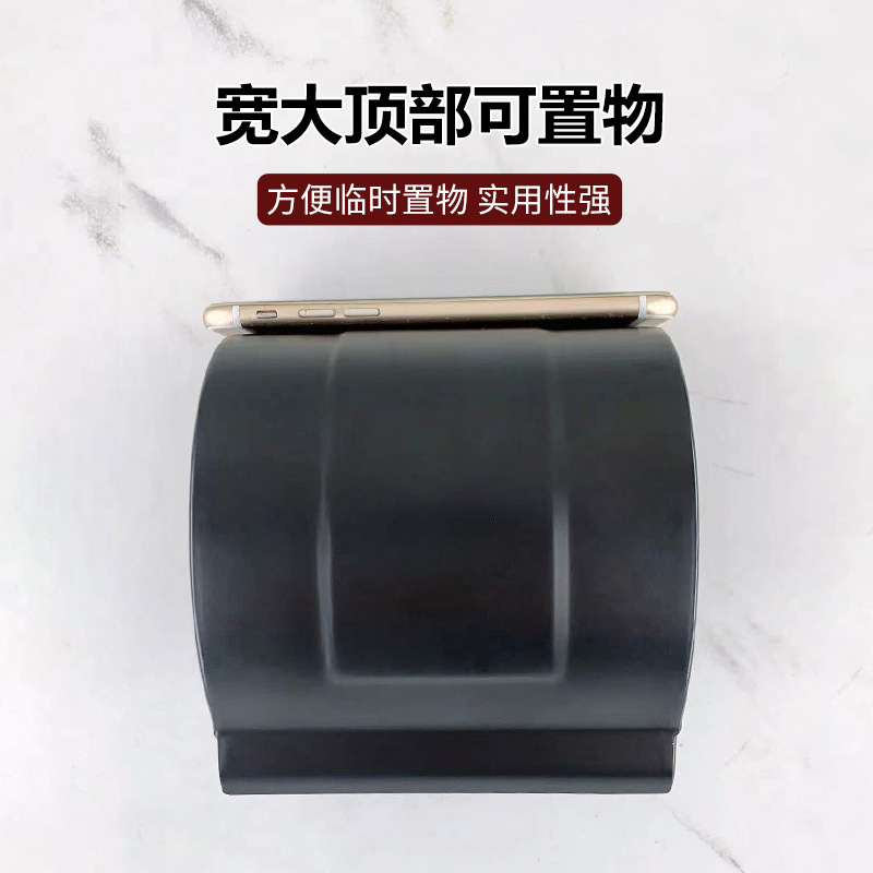 Bathroom toilet paper box, stainless steel roll paper rack, household bathroom tissue paper rack, hotel project toilet paper rack, storage rack details Picture