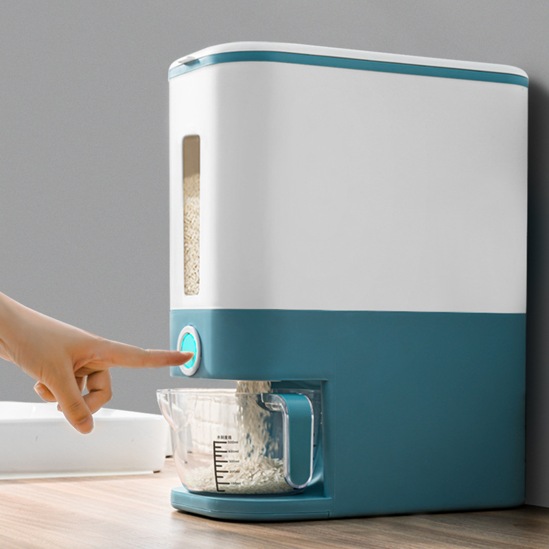 Household quantitative press out the rice bucket Specification drawing