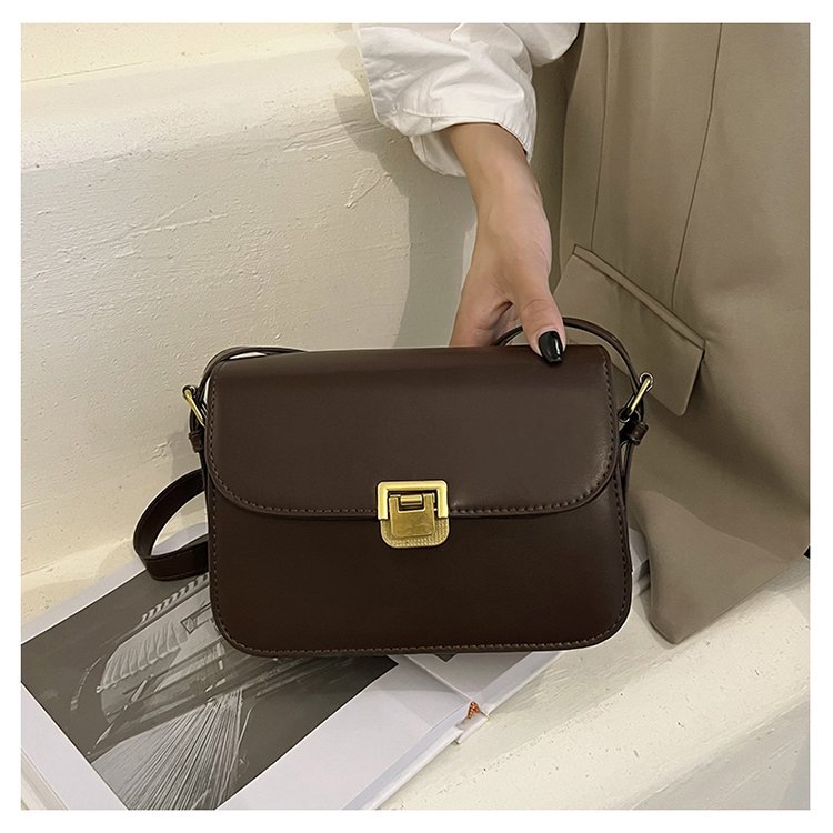 Small Bag Women's Bag 2024 New Fashion Retro Single Shoulder Crossbody Bag Autumn And Winter Tofu Small Square Bag Women