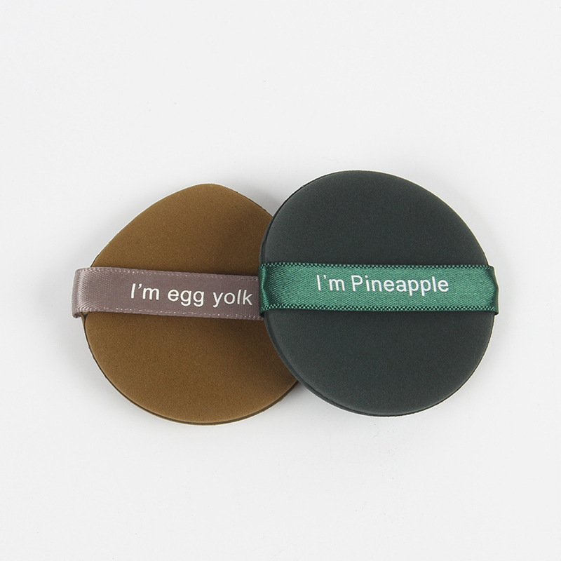 Pineapple Pie air cushion powder puff, hydrophilic dry and wet dual-purpose, expands when exposed to water, Double-sided BB cream powder puff, egg yolk pie powder puff, shanilak Item Picture