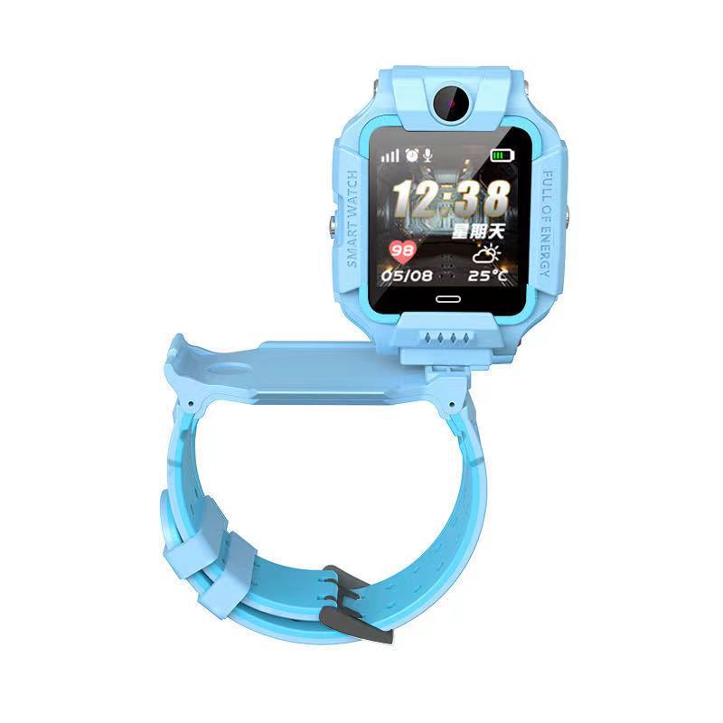 Cross-border Q19 waterproof children's smart phone positioning Micro-chat photo-taking flashlight, 6th generation Z6 multilingual watch for foreign trade details Picture
