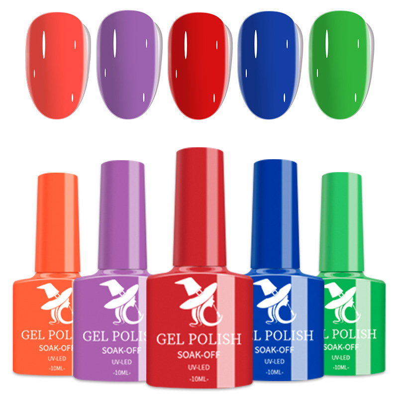 Cross-border bestseller 48-color UV phototherapy nail polish glue set, wholesale nail color glue, wholesale nail polish oil glue Item Picture