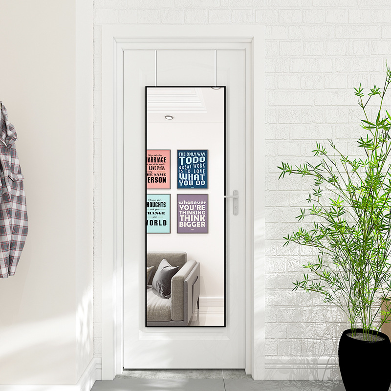Mirror Behind The Door Full-Body Mirror Attached To The Wall Self-Adhesive Wall Hanging Paste Home Hanging Wall Floor-To-Ceiling Dormitory Student Hanging Door Mirror Application Scenario