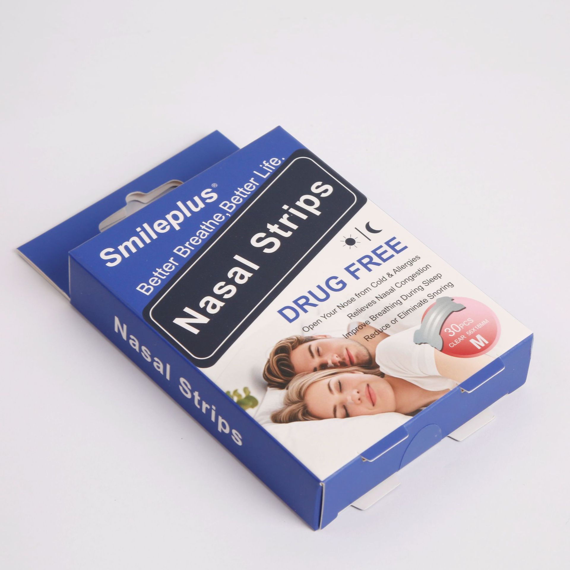 Wholesale of nasal strips specifically designed for cross-border brand foreign trade to relieve and soothe snoring Specification image