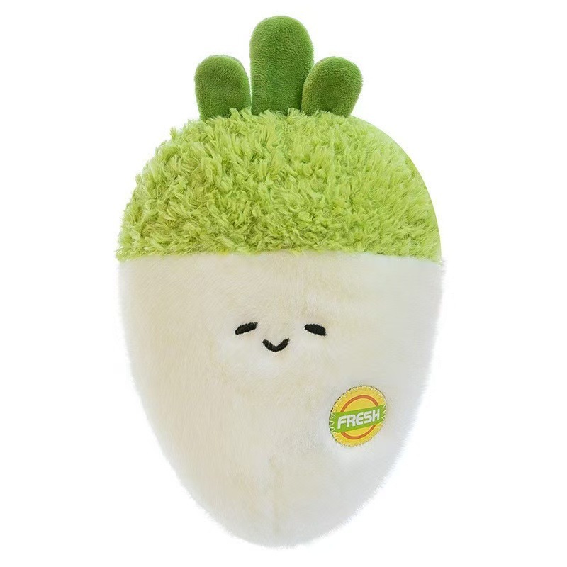 Wholesale of creative new claw machine dolls, children's toys, fruit and vegetable plush toys, realistic fruit and vegetable figurines and dolls Item Picture