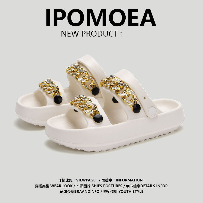 Platform Slippers Women's Summer New Shoes On Poo Feeling Eva Sandals Two Wear Soft Soles Outside To Wear Beach Sandals Wholesale details Picture