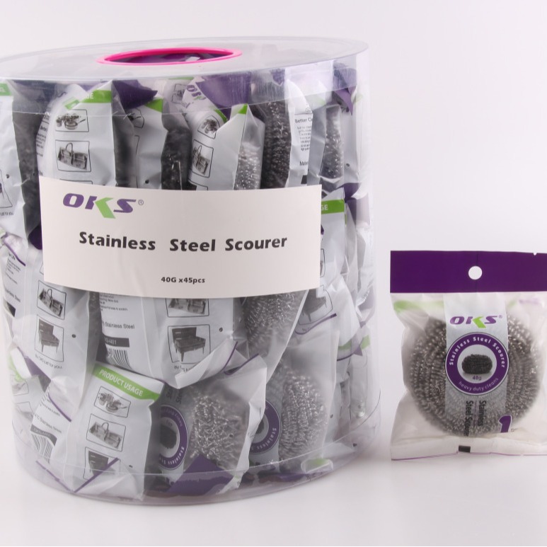 Household steel wool balls, stainless steel cleaning balls, pot brushes, dish brushes, steel wool balls, kitchen dish cleaning balls, OKS