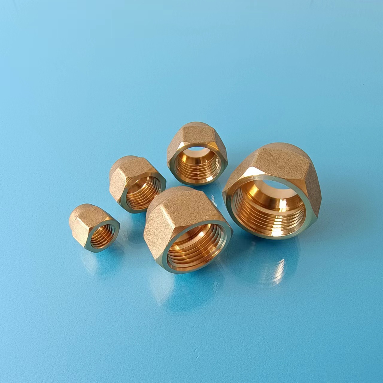 The manufacturer supplies air conditioning copper Na zi forged, pressed, red punched, forged and sandblasted copper nuts details Picture