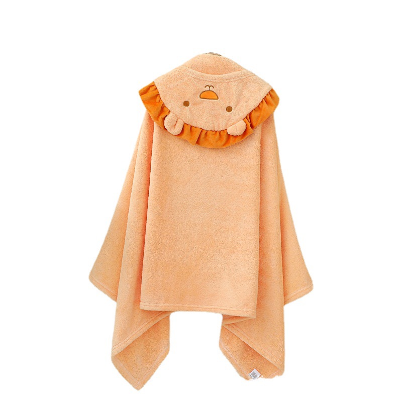 Lion Children's Cape Wholesale Cartoon Doll Coral Velvet Bathrobe Soft Absorbent Hooded Cape Children's Bath Towel Item Picture