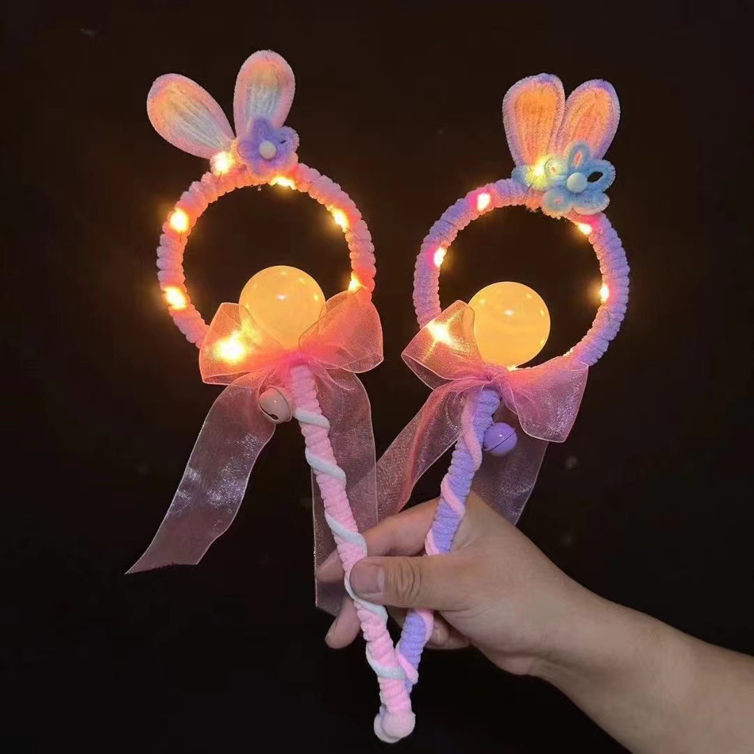 Nuevo crossover venta caliente brillante magic fairy stick twist twist stick hecho a mano estilo brillante dibujos animados magic stick juguetes Specification image