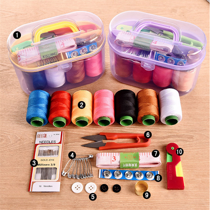 Sewing kit, household sewing box set, sewing bag for dormitory college students, hand in hand, sewing and mending, organizing box pic 15