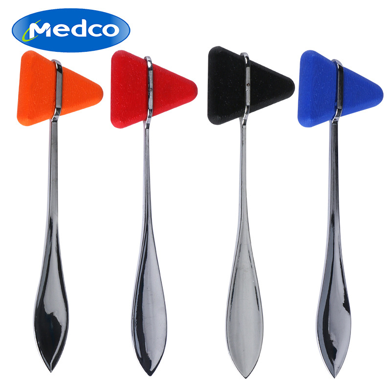 Cross-border exclusive medical triangular percussion hammer, diagnostic hammer, orthopedic examination tool, stainless steel nerve reflex hammer