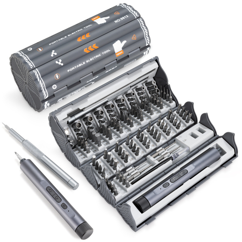Cross-border best-selling 138-piece electric precision screwdriver set, disassembly and maintenance tools, multi-functional book set Item Picture
