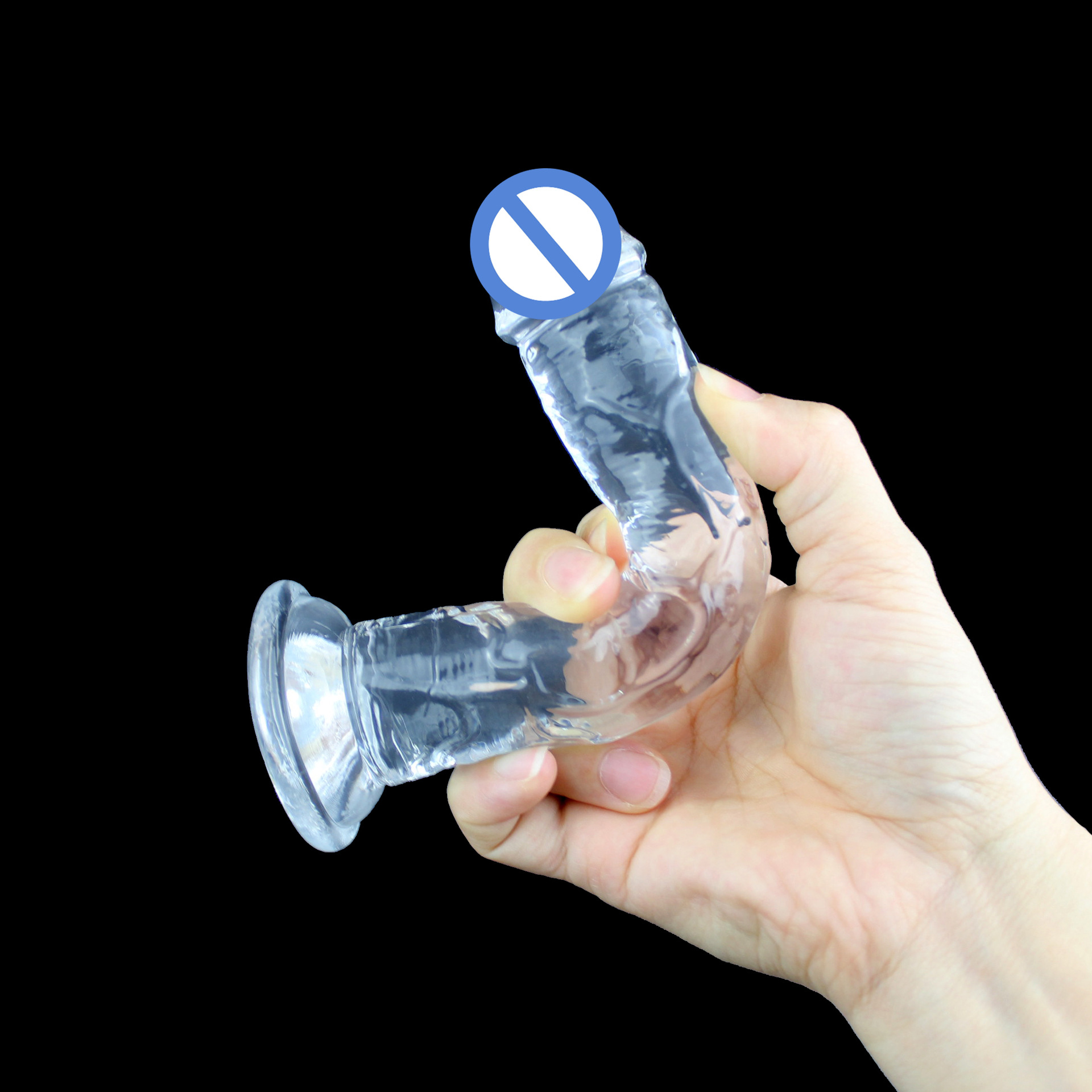 Mini crystal transparent egg-free simulated female masturbation, 3cm*16cm, net weight 90 grams Application Scenario