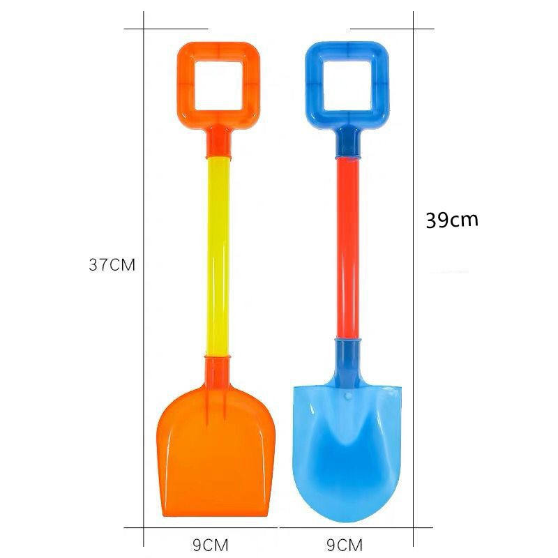 Factory direct sales of children's toy beach buckets, 40 cm pointed and flat beach shovel sets Specification image