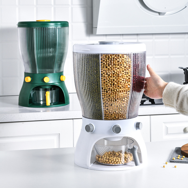 A 20-jin household moisture-proof rice storage box with multiple compartments and a multi-compartment storage tank for grains and cereals details Picture