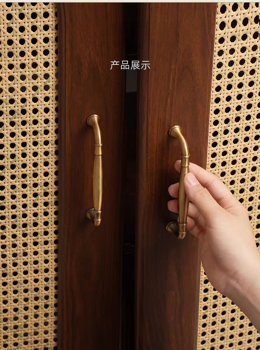 奶油风法式柜门拉手美式轻奢家具衣柜抽屉门把手合金柜子橱柜拉手详情10