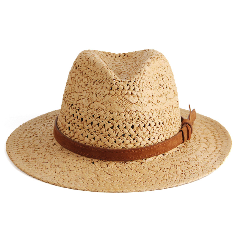 Fashionable British Straw Small Top Hat For Men And Women Couples Summer Travel Travel Visor Hat Outdoor Sungrass Hat