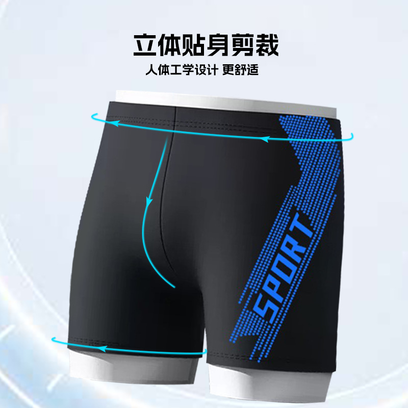 Wholesale New Swimming Shorts Anti-Embarrassing People Into Ice Silk Quick Dry Swim Pants Swim Increase And Fat High-Waisted Men's Swimsuit Application Scenario