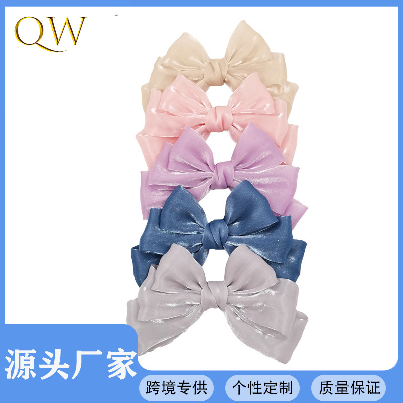 Exclusive Qiwei Accessories, Exclusive Qiwei Accessories, Exclusive Qiwei Accessories, High-end headwear, hair accessories, bow clips, high ponytail hair clips, shiny ladies
